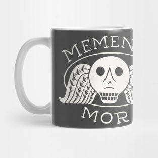 Memento Mori - Spooky Tombstone Design Mug